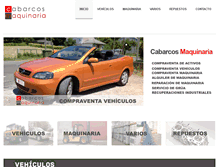 Tablet Screenshot of cabarcosmaquinaria.com
